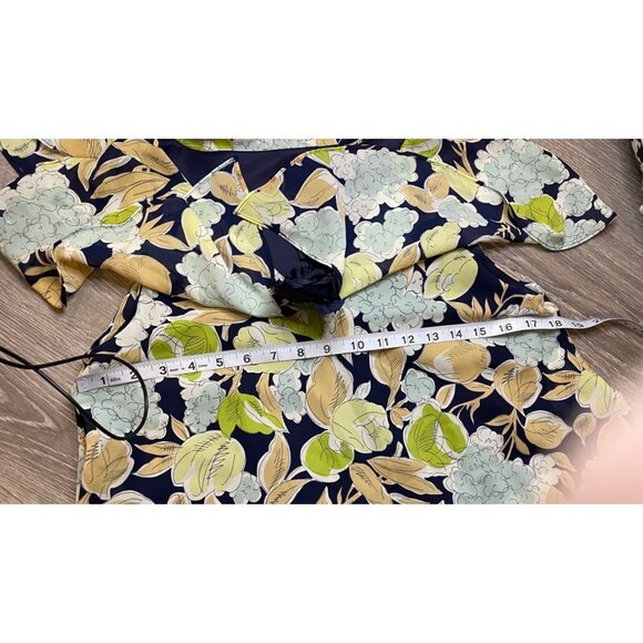 KS Collection Floral Flutter Sleeve Tiered Ruffled Midi Dress Sz 6 - Picture 9 of 12